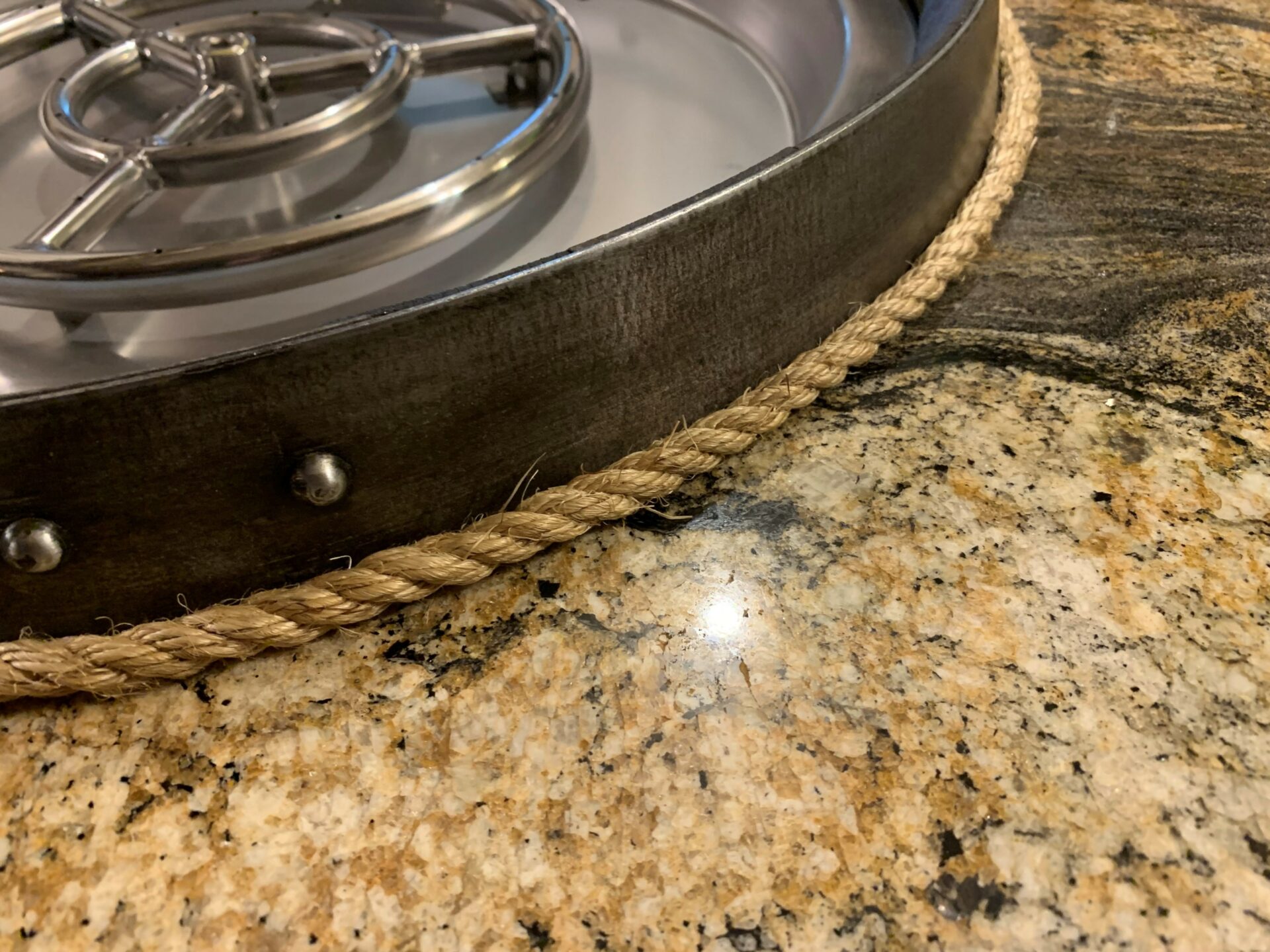 Standing Wine Barrel Fire Table - Image 4