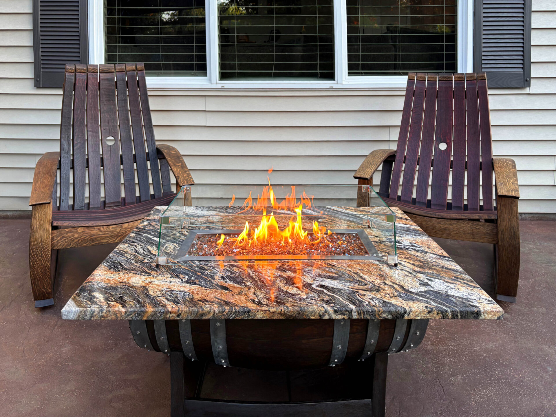 Horizontal Half Barrel Fire Table - Image 8