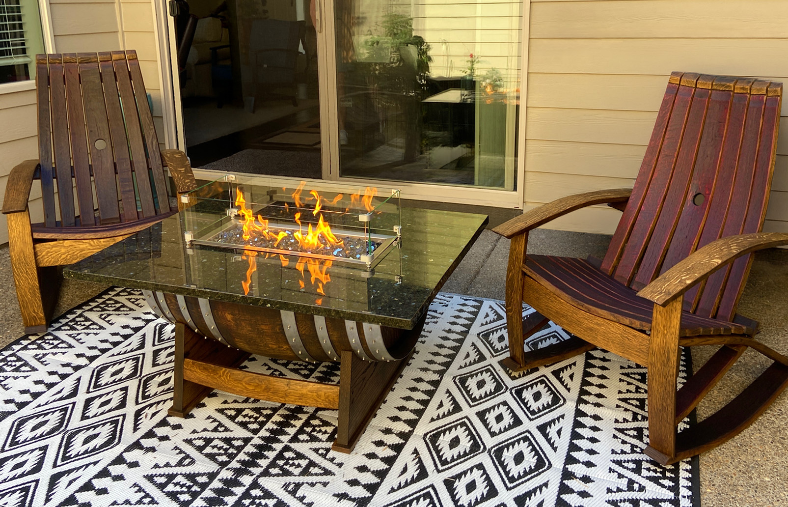 Horizontal Half Barrel Fire Table - Image 6