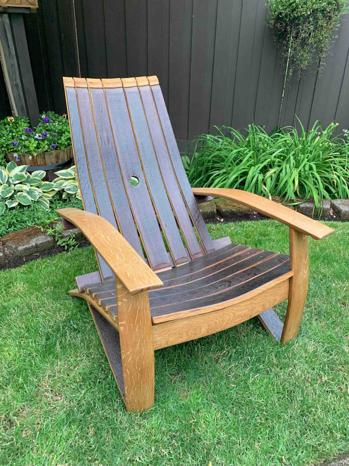 Wine Stave Adirondack Chair
