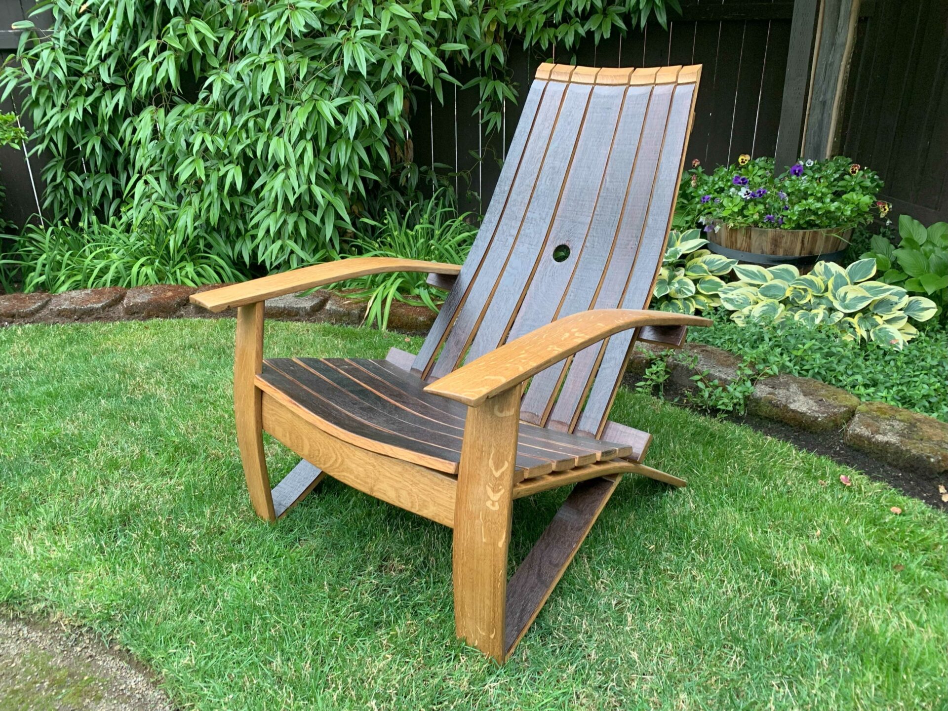 Wine Stave Adirondack Chair - Image 2