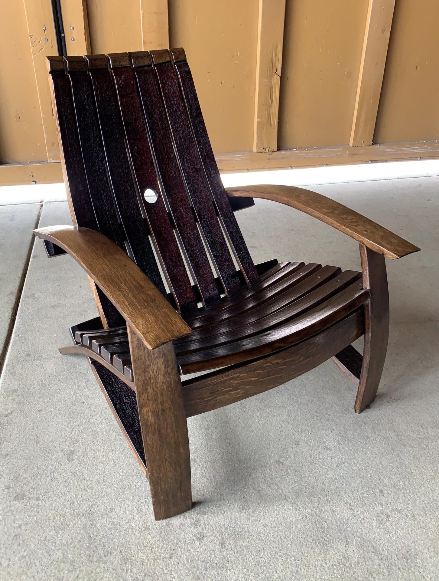 Wine Stave Adirondack Chair - Image 3